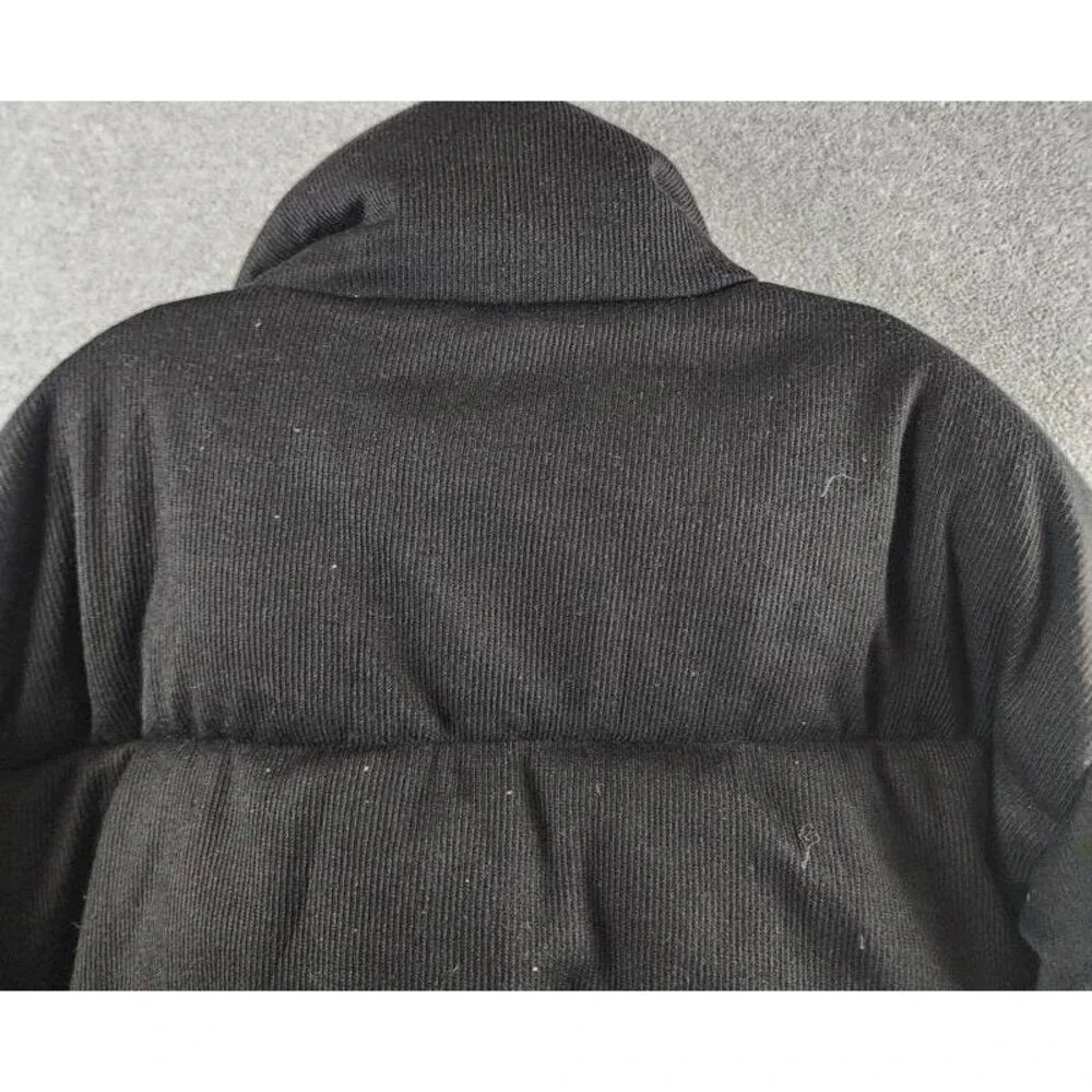 BAGATELLE.NYC Cropped Quilted Puffer Jacket Women's S Black Long Sleeve Full Zip